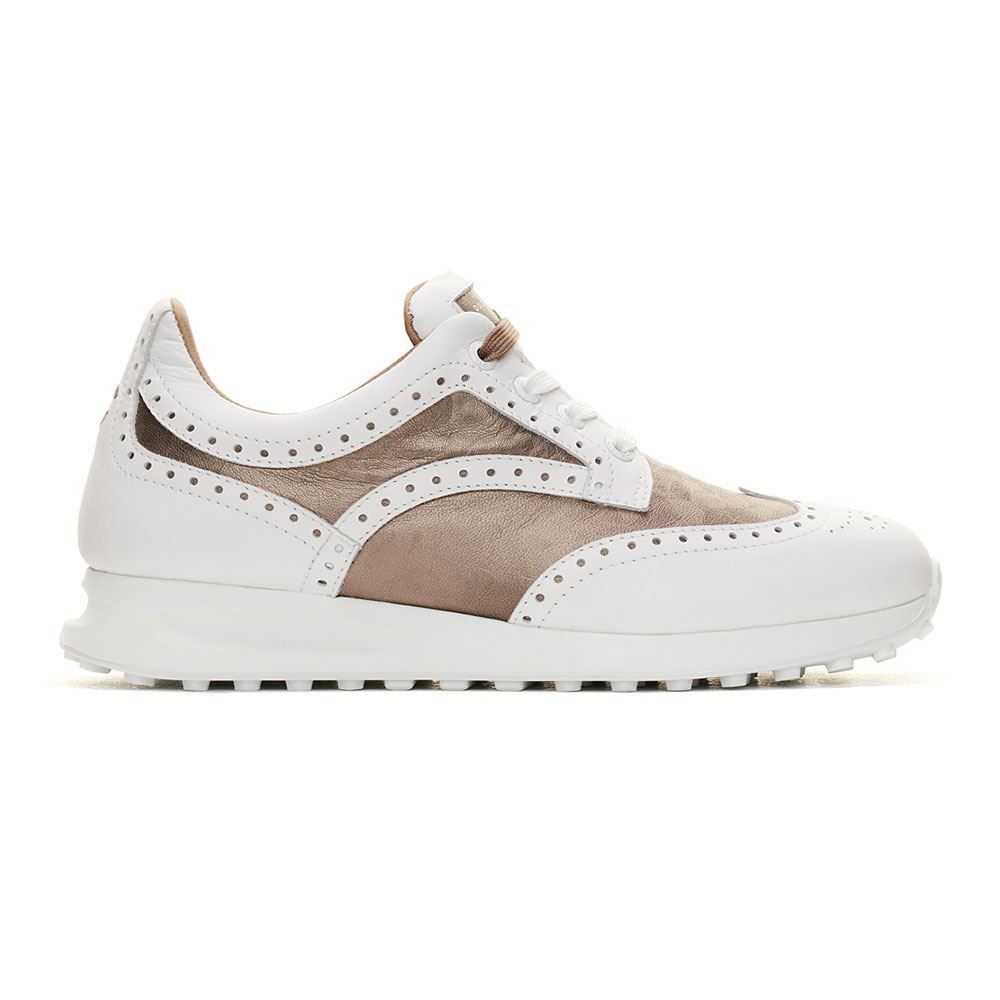 DUCA Duca Serena Ladies Golf Shoes - White/Taupe