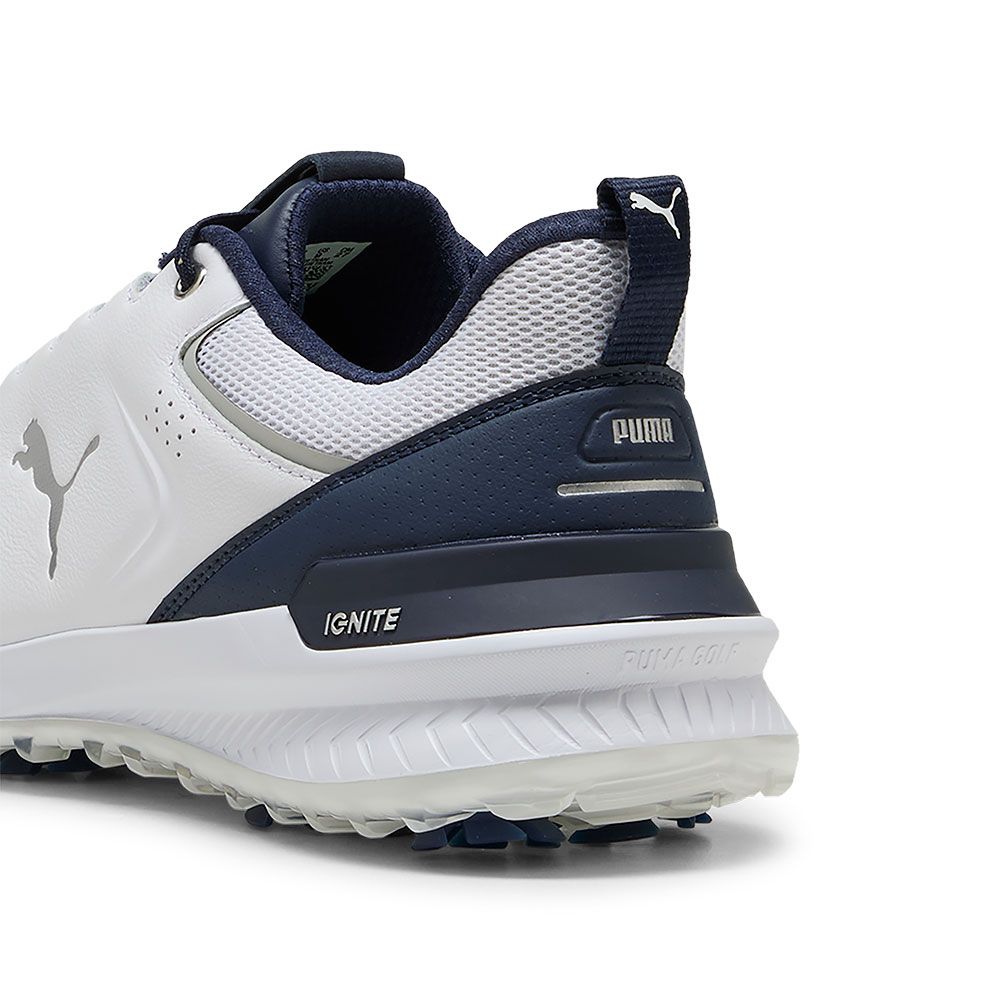 PUMA Puma IGNITE Innovate Leather Golf Shoes White Navy