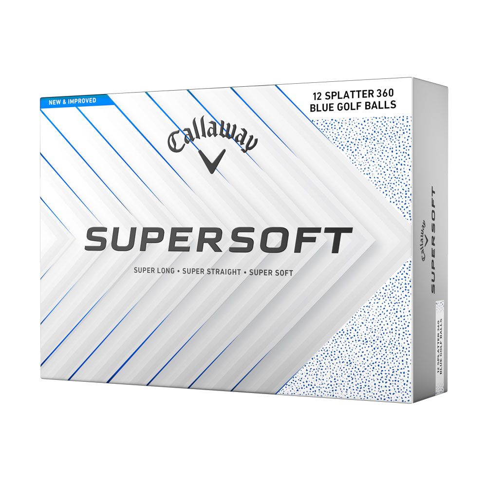 CALLAWAY Callaway Supersoft Blue Splatter Dozen Golf Balls