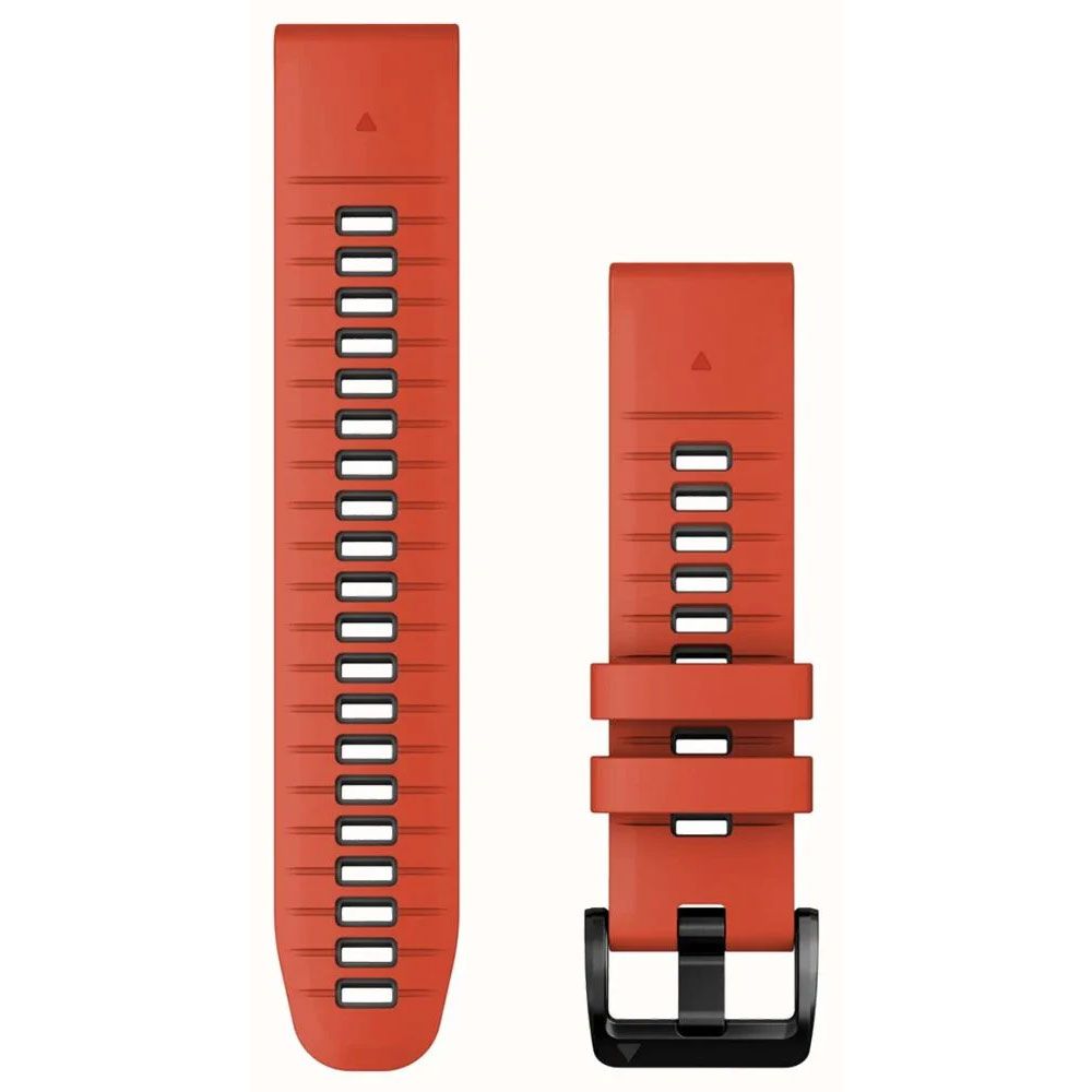 GARMIN Garmin QuickFit 22mm Watch Strap Flame Red/Graphite Silicone