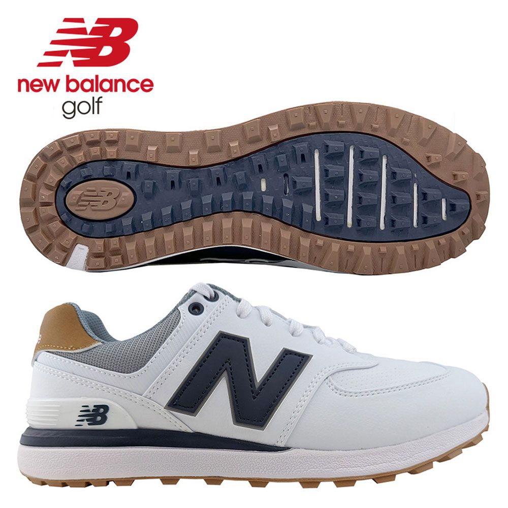 NEW BALANCE New Balance 574 Greens V2 Golf Shoes White Navy MG574