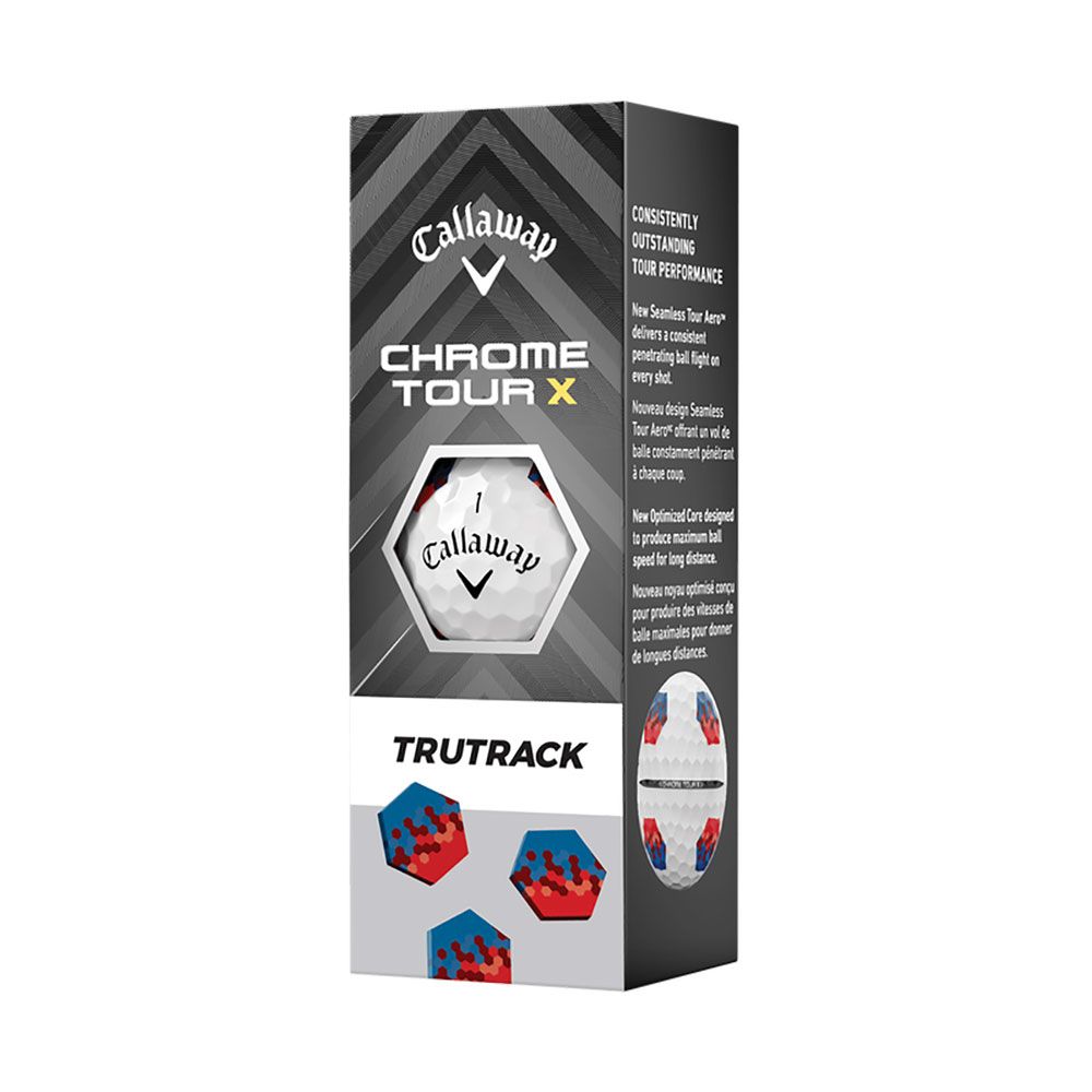 CALLAWAY Callaway Chrome Tour X TruTrack Blue Red Dozen Pack