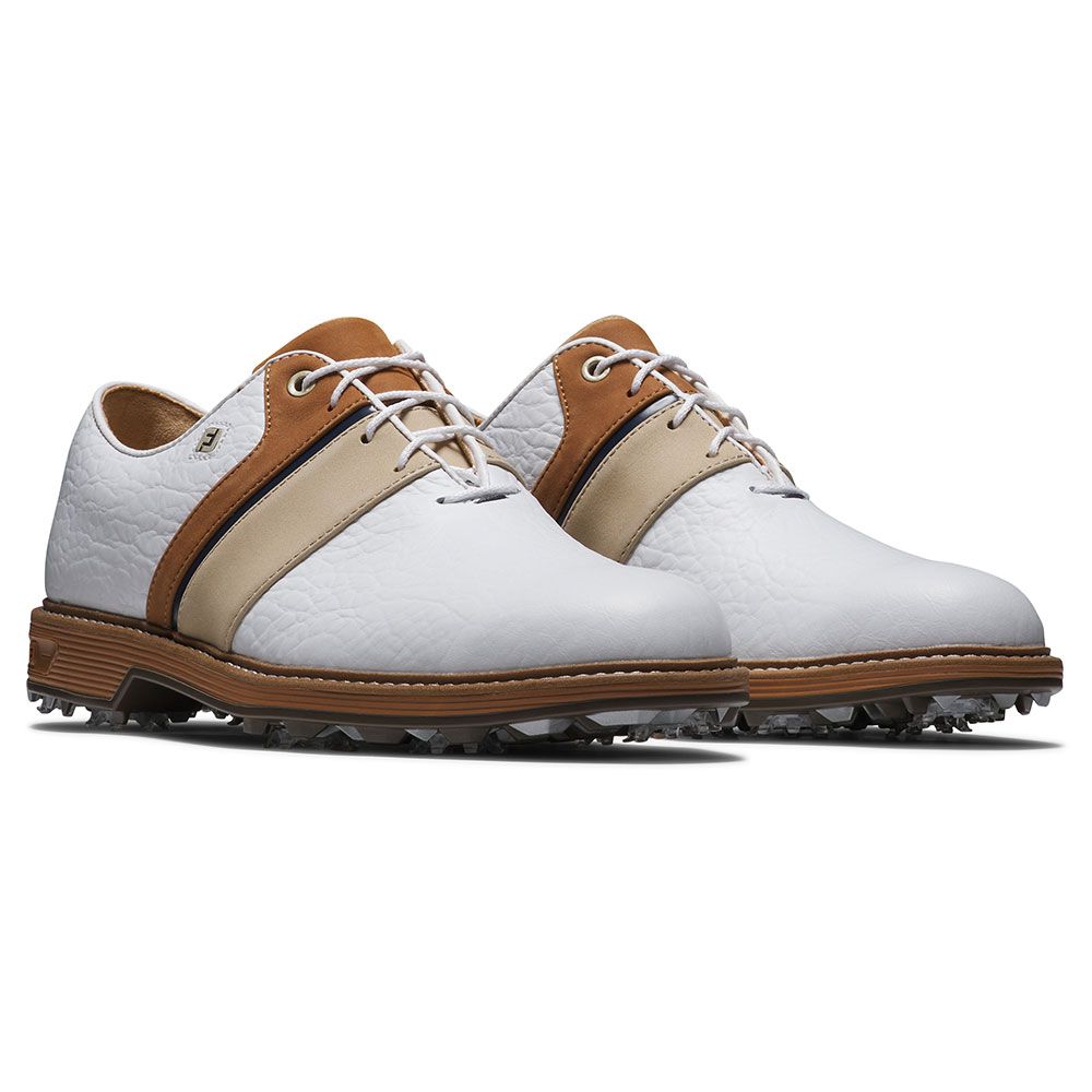 FOOTJOY Footjoy Premiere Packard LX Golf Shoes White Brown 54535