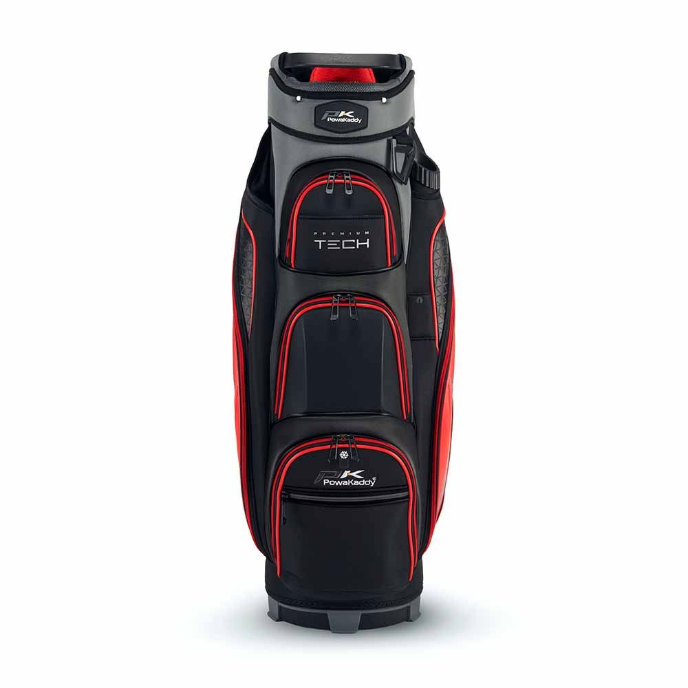 POWAKADDY PowaKaddy Premium Tech Cart Bag Black Red