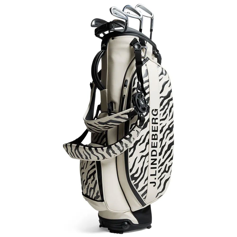 J LINDEBERG J Lindeberg Play Stand Bag Print Tour Tiger Moonbeam