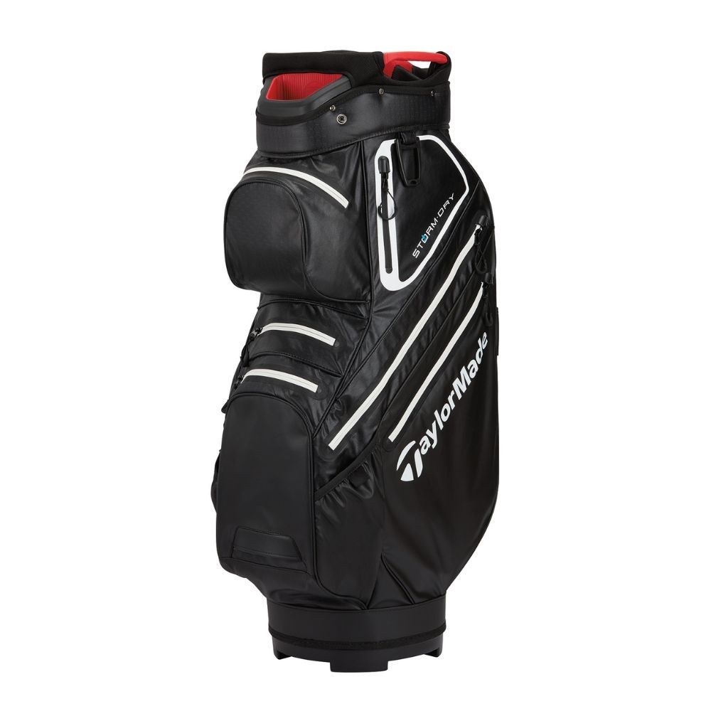 TAYLORMADE TaylorMade Storm Dry Waterproof Cart Bag - BLK/WHT/RED