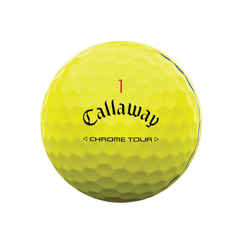 CALLAWAY Callaway Chrome Tour Triple Track Yellow Dozen Pack