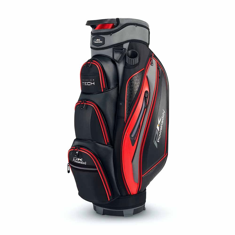 POWAKADDY PowaKaddy Premium Tech Cart Bag Black Red