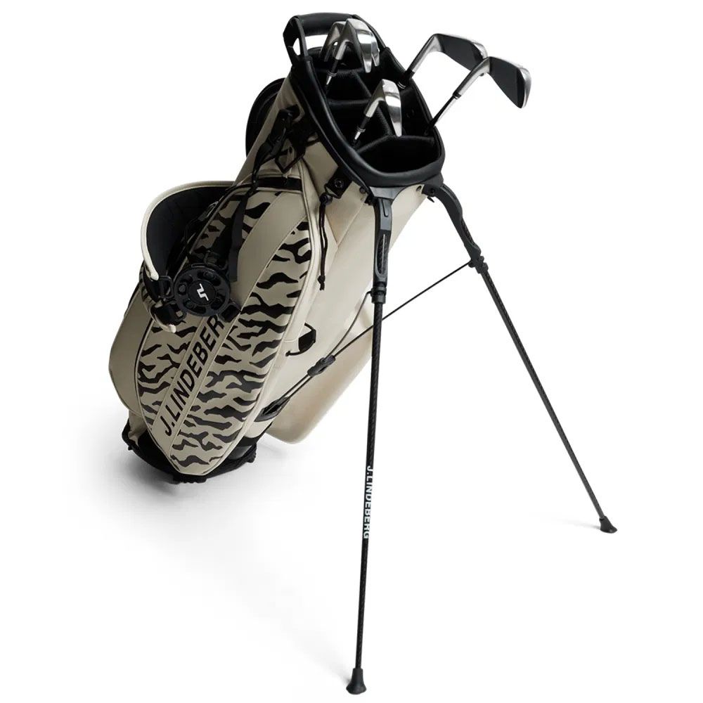 J LINDEBERG J Lindeberg Play Stand Bag Print Tour Tiger Moonbeam