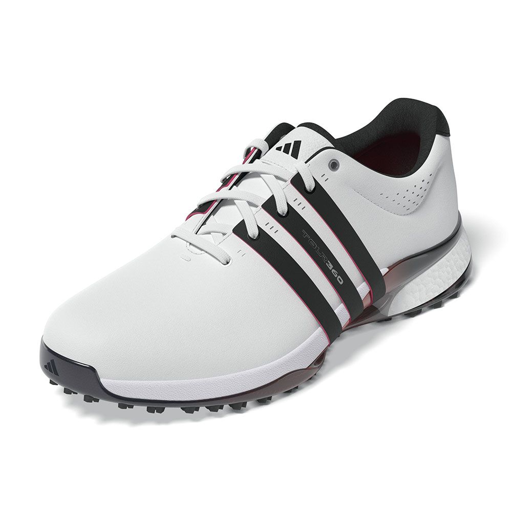 ADIDAS adidas TOUR360 25 Spikeless Golf Shoes White Red