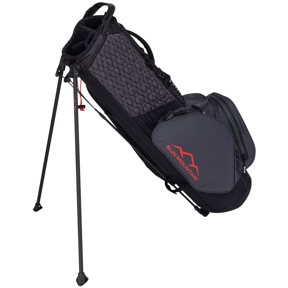 SUN MOUNTAIN Sun Mountain H2NO LiteSpeed 4-Way Stand Bag Black Steel Red