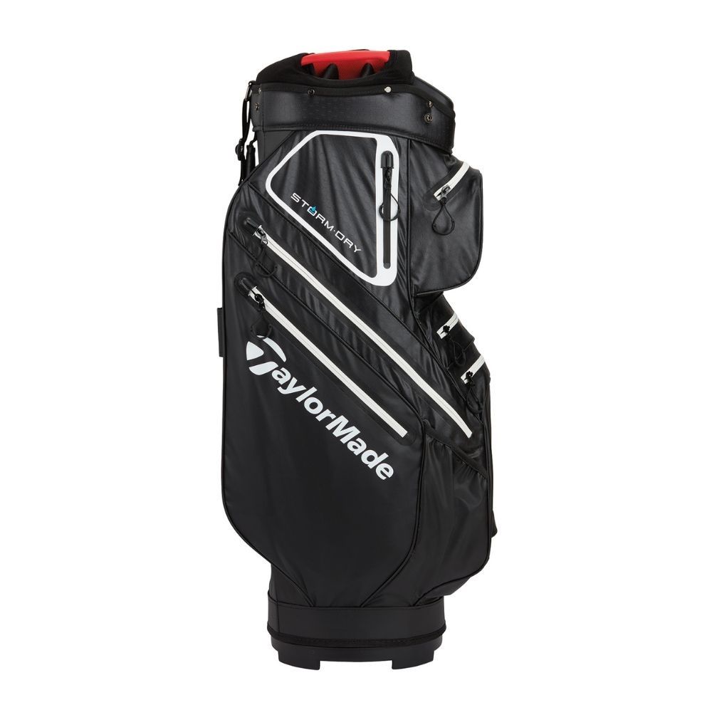 TAYLORMADE TaylorMade Storm Dry Waterproof Cart Bag - BLK/WHT/RED