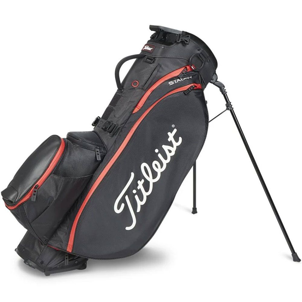 TITLEIST Titleist Players 5 Stand Bag - BLK/BLK/RED