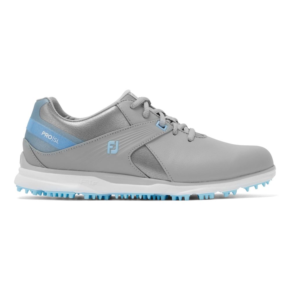 FOOTJOY Footjoy Ladies Pro SL Golf Shoes - Grey/Blue - 98118