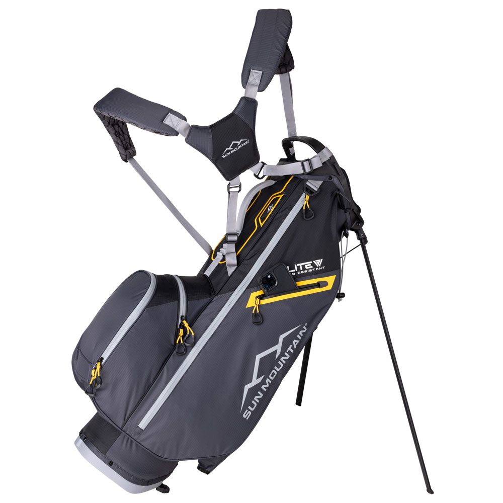 SUN MOUNTAIN Sun Mountain E-Lite Stand Bag Black Steel Gold