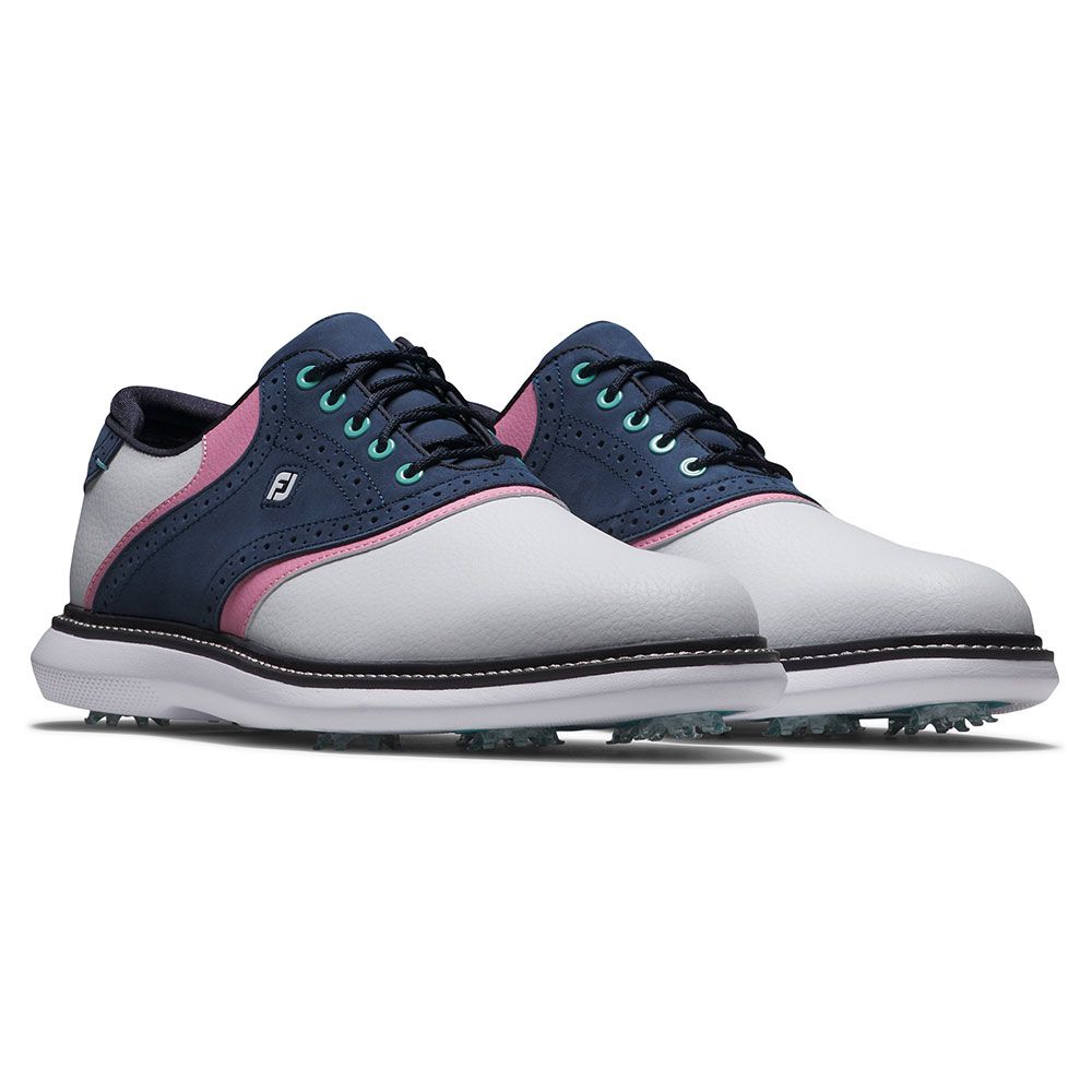 FOOTJOY Footjoy Traditions Limited Edition Golf Shoes White Pink 57959