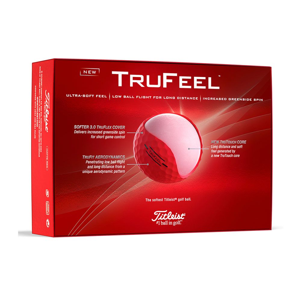 TITLEIST Titleist TruFeel Red Golf Balls 2024