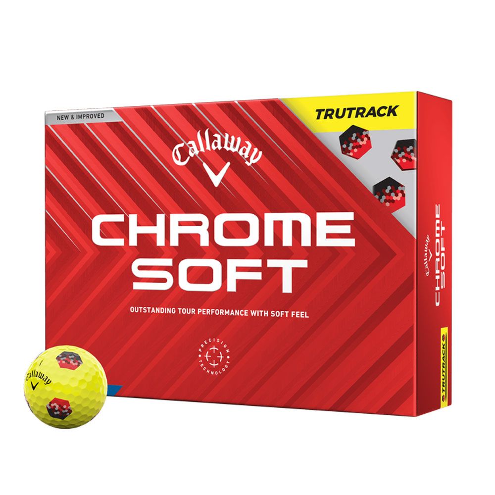 CALLAWAY Callaway Chrome Soft TruTrack Yellow Dozen Pack