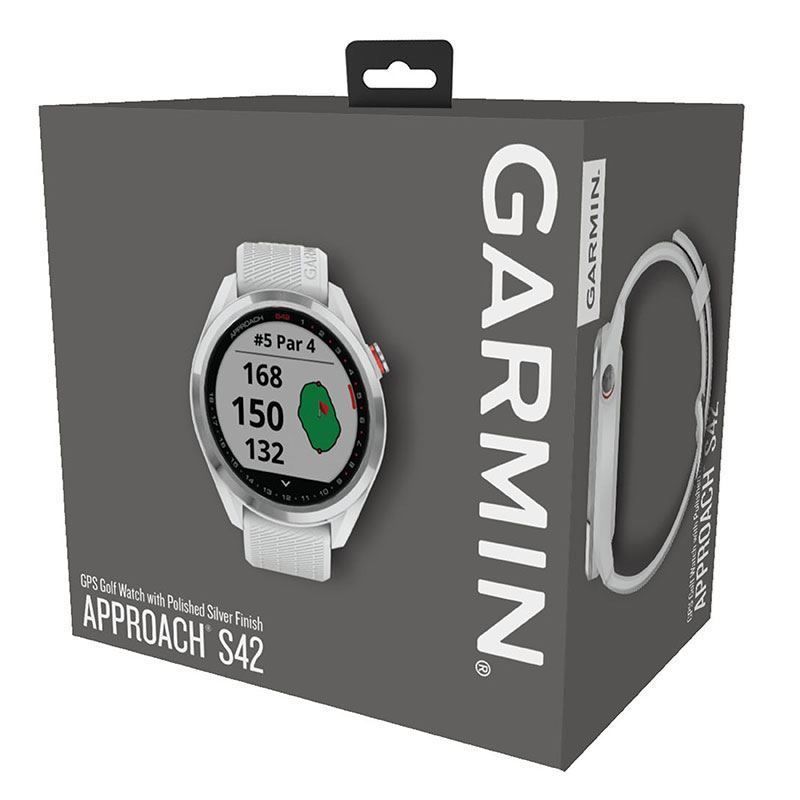 GARMIN Garmin Approach S42 Watch -STEEL/WHT