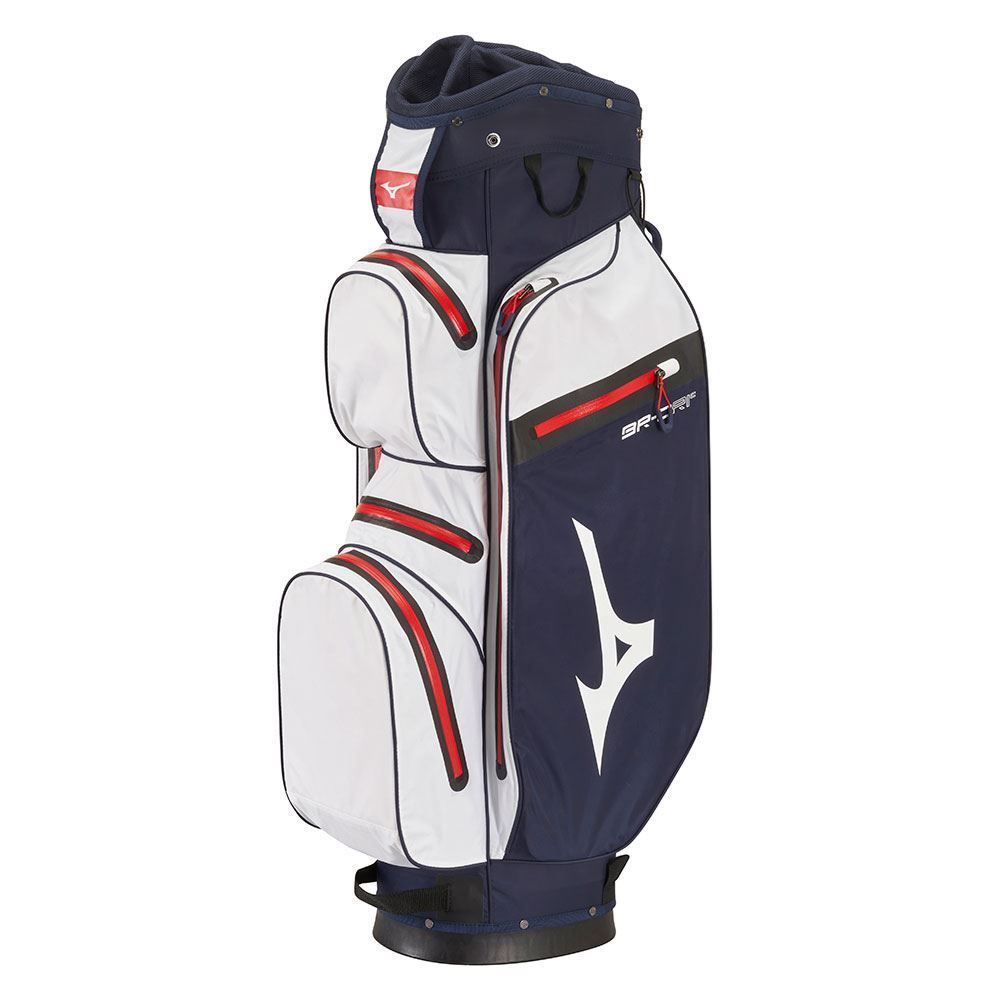 MIZUNO Mizuno BR-D Waterproof Cart Bag Navy/White