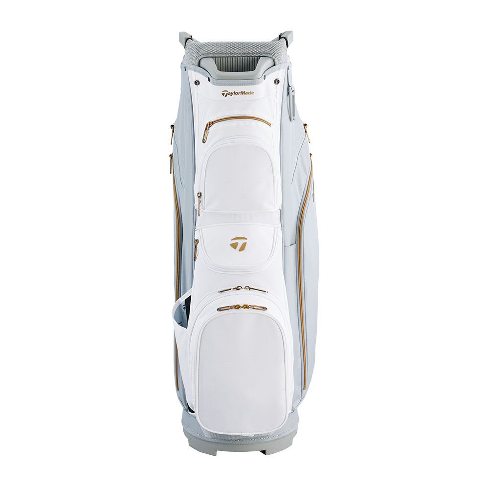 TAYLORMADE TaylorMade Kalea Gold Cart Bag Grey White