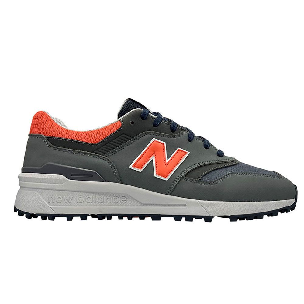 New Balance 997 SL Golf Shoes Grey Orange MG997S Silvermere Golf