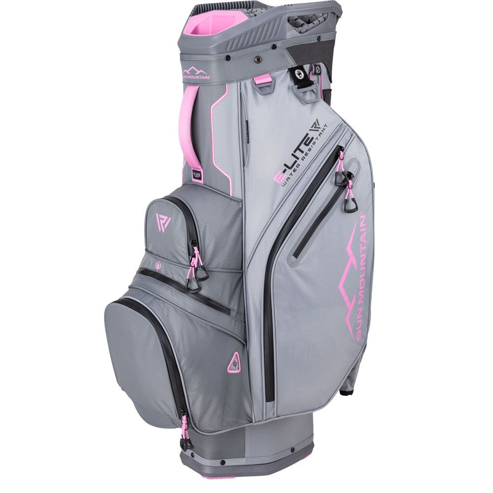 SUN MOUNTAIN Sun Mountain E-Lite Cart Bag Black Nickel Cadet Pink