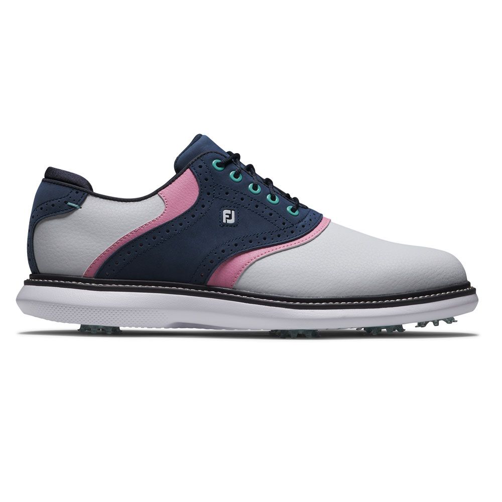 FOOTJOY Footjoy Traditions Limited Edition Golf Shoes White Pink 57959