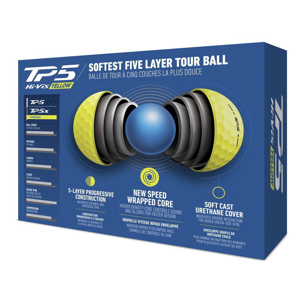 TAYLORMADE TaylorMade TP5 Yellow Golf Balls 2024