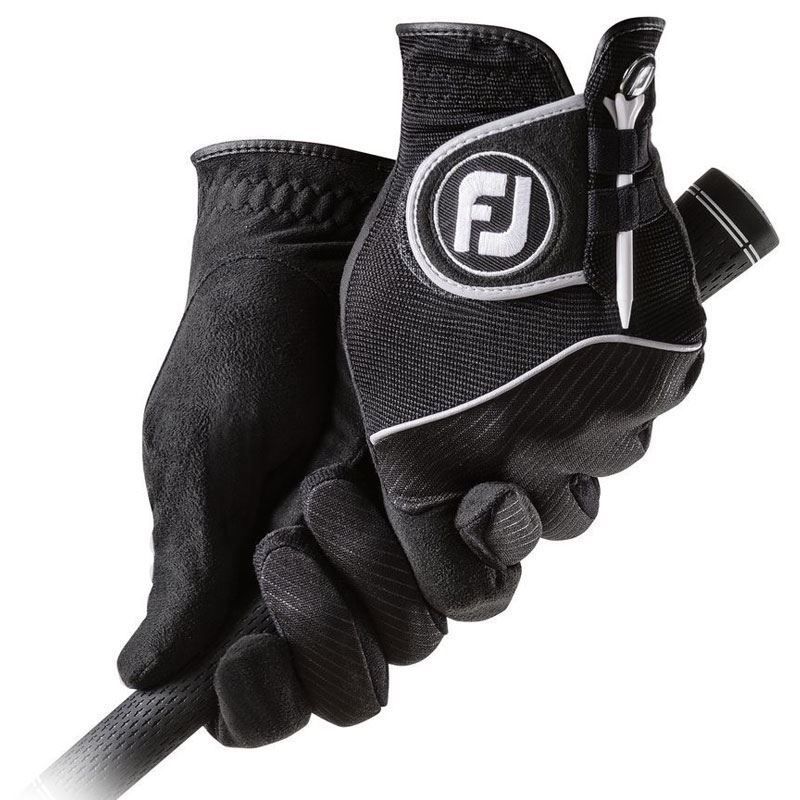 FOOTJOY FootJoy Ladies RainGrip Black Pair of Gloves For the Right Handed Golfer