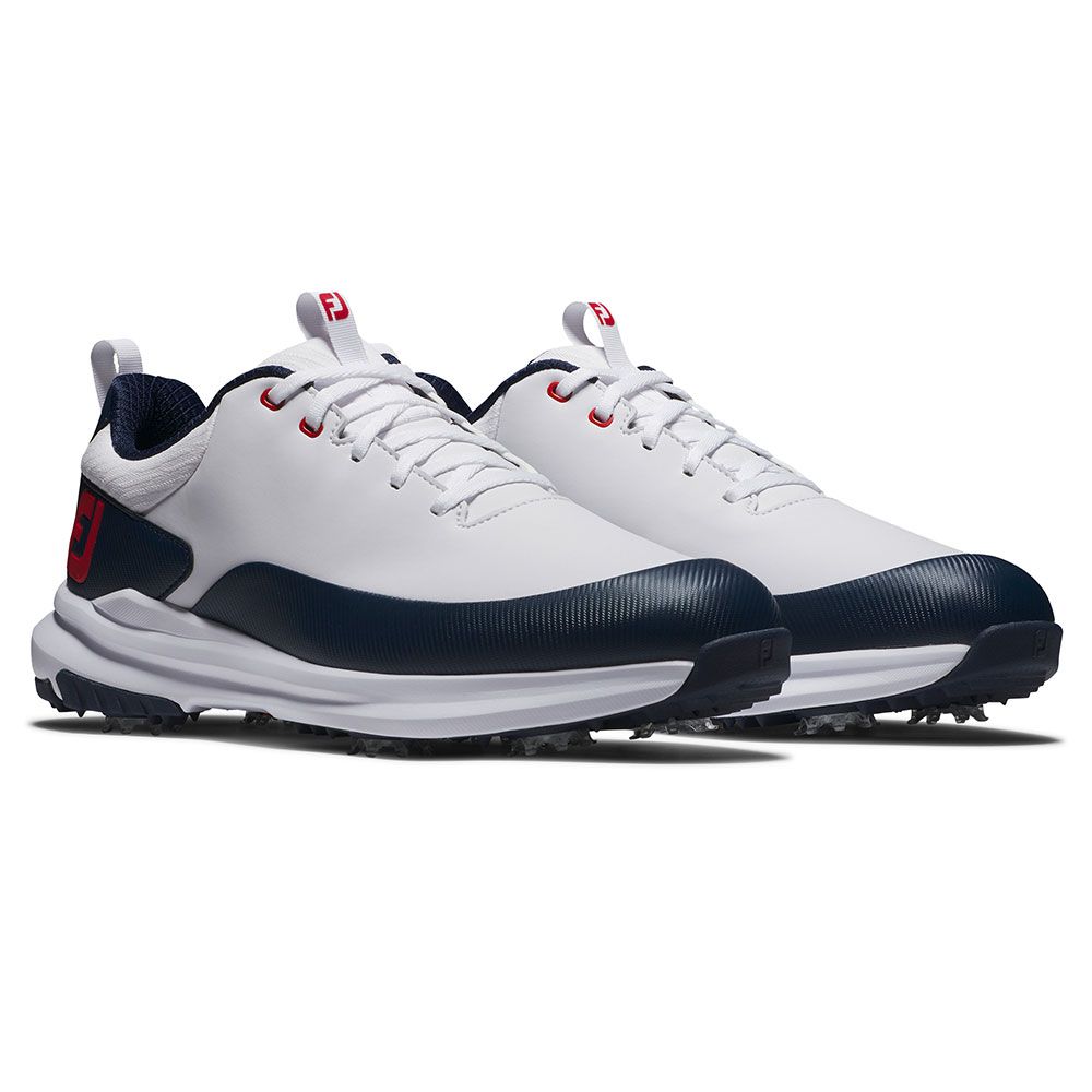 FOOTJOY FootJoy Tour Rival Golf Shoes White Navy 56959