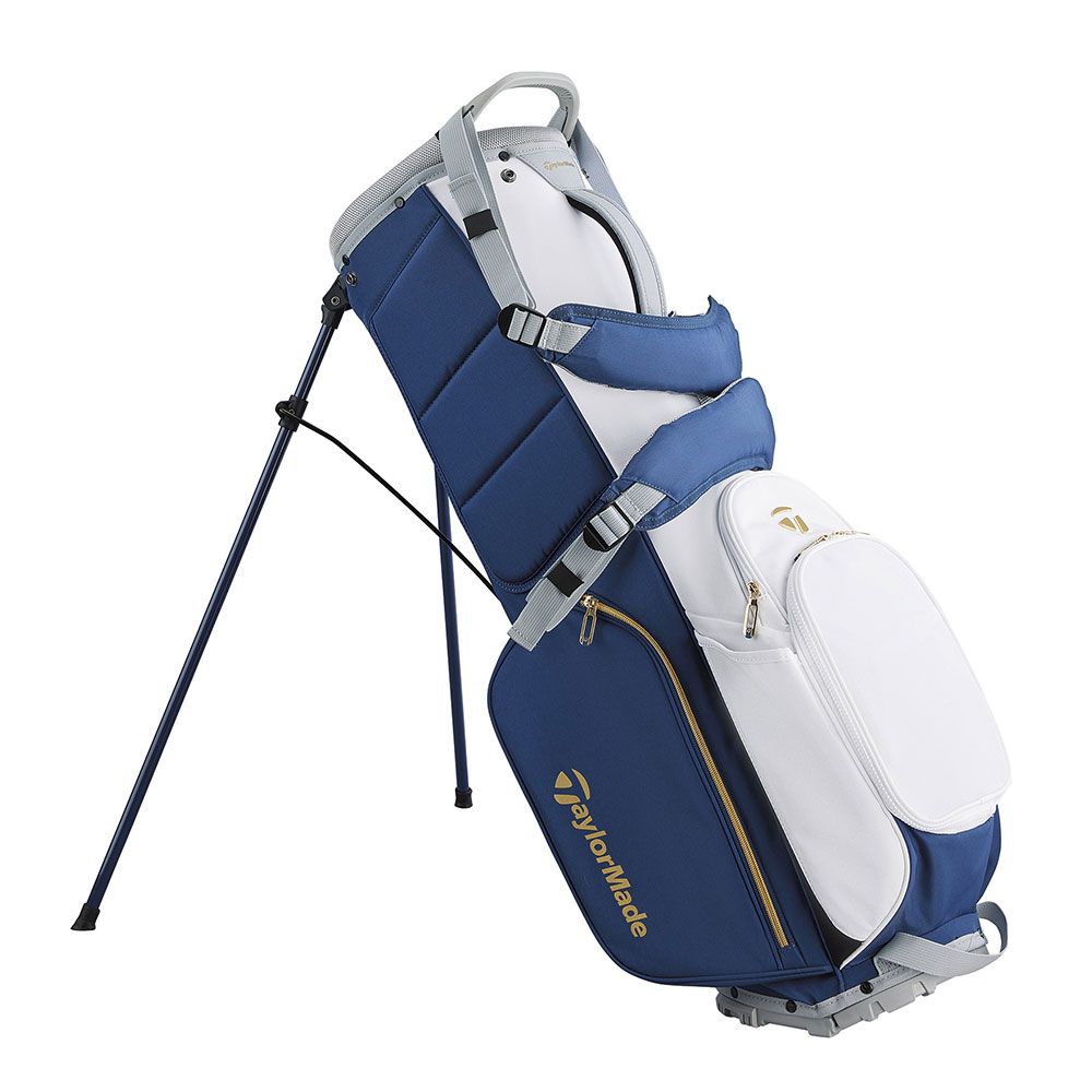 TAYLORMADE TaylorMade Kalea Gold Stand Bag Navy Grey