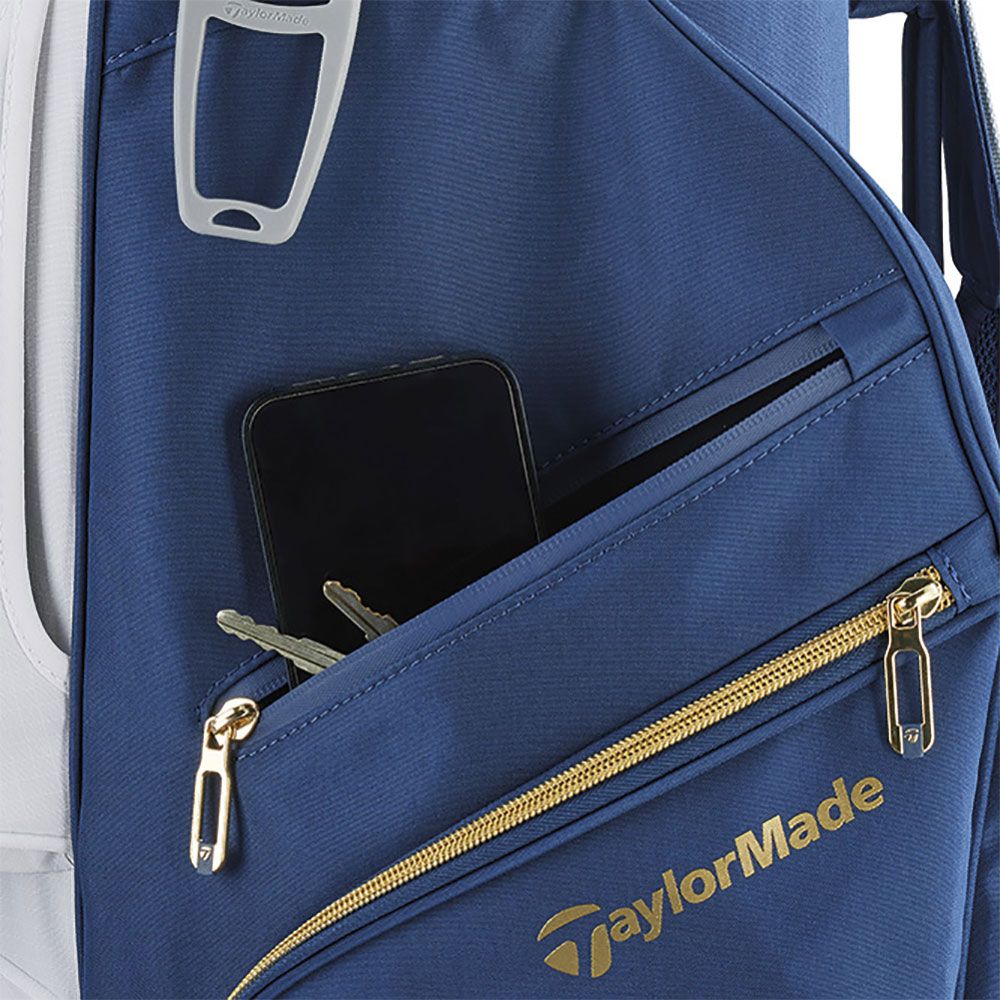 TAYLORMADE TaylorMade Kalea Gold Cart Bag Navy White