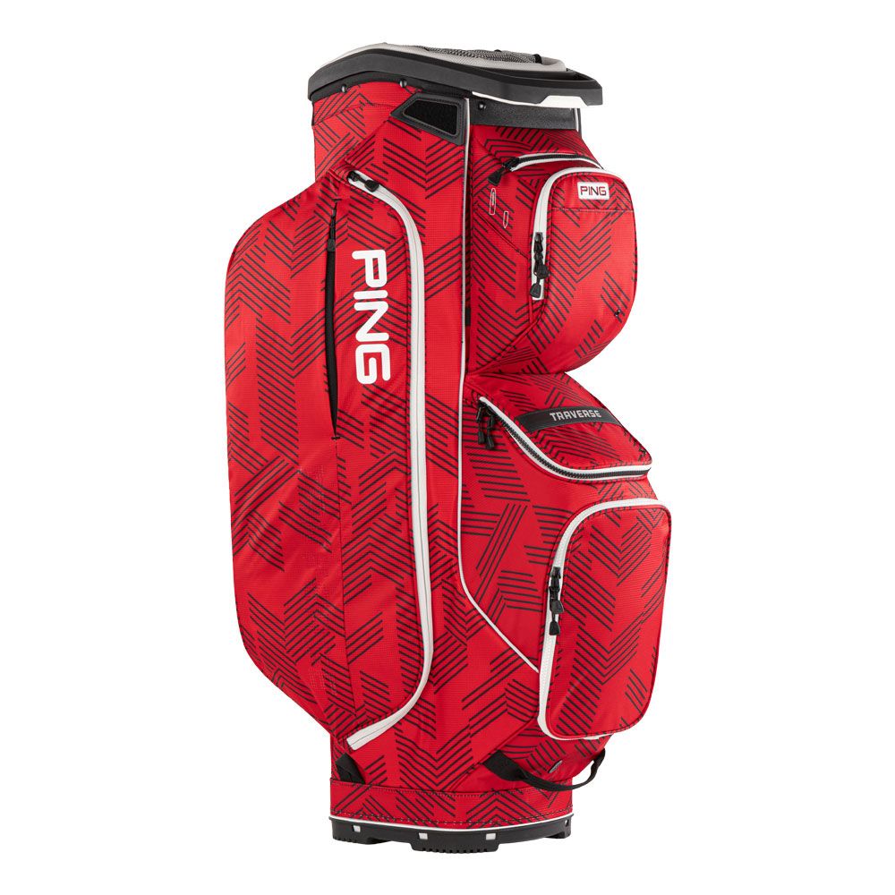 PING Ping Traverse Cart Bag Scarlet 2025