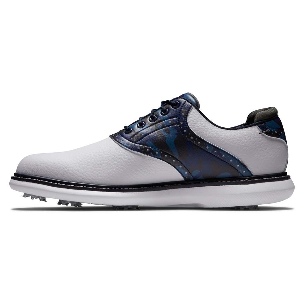 FOOTJOY Footjoy Traditions Golf Shoes White Navy Multi 57945