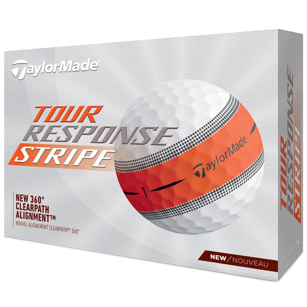 TAYLORMADE Taylormade Tour Response Stripe Orange Dozen Pack 2024