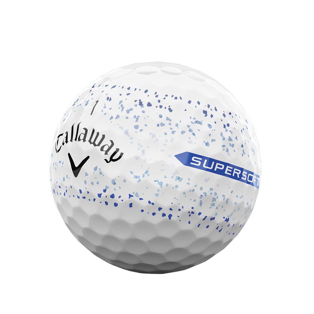 CALLAWAY Callaway Supersoft 2024 Blue Splatter Dozen Golf Balls