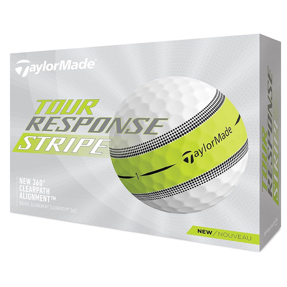 TAYLORMADE Taylormade Tour Response Stripe Golf Balls White/Lime