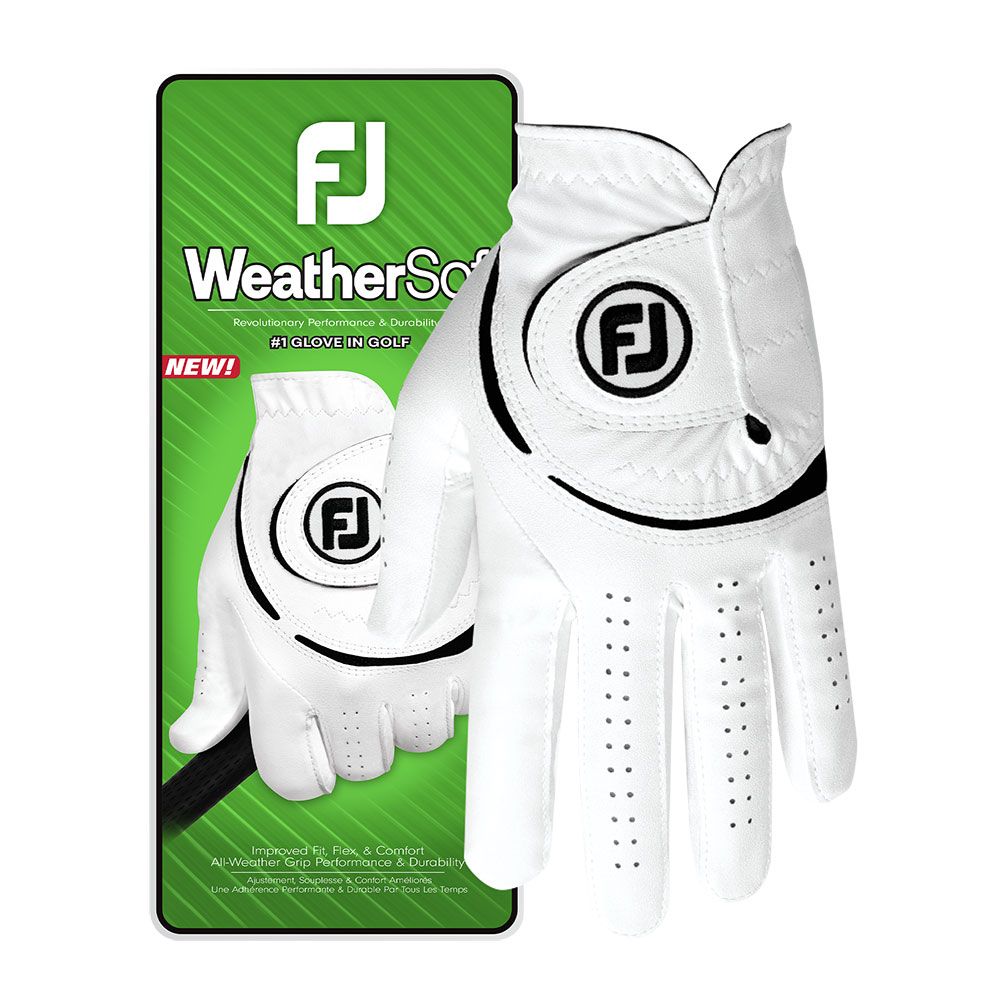 FOOTJOY FootJoy WeatherSof Glove White For the Right Handed Golfer