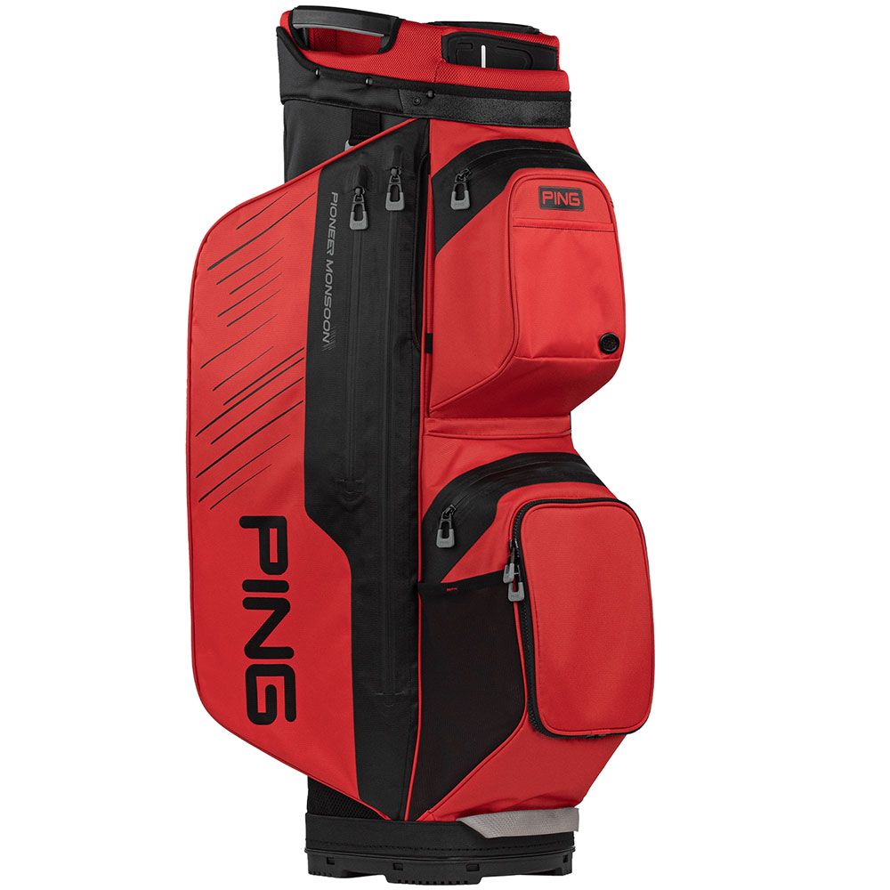 PING Ping Pioneer Monsoon 231 Cart Bag RED/BLK