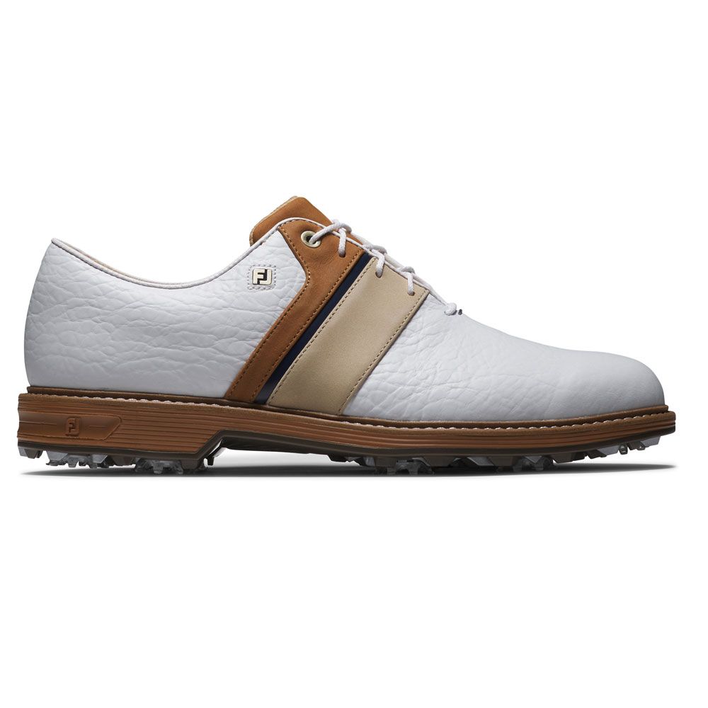 FOOTJOY Footjoy Premiere Packard LX Golf Shoes White Brown 54535