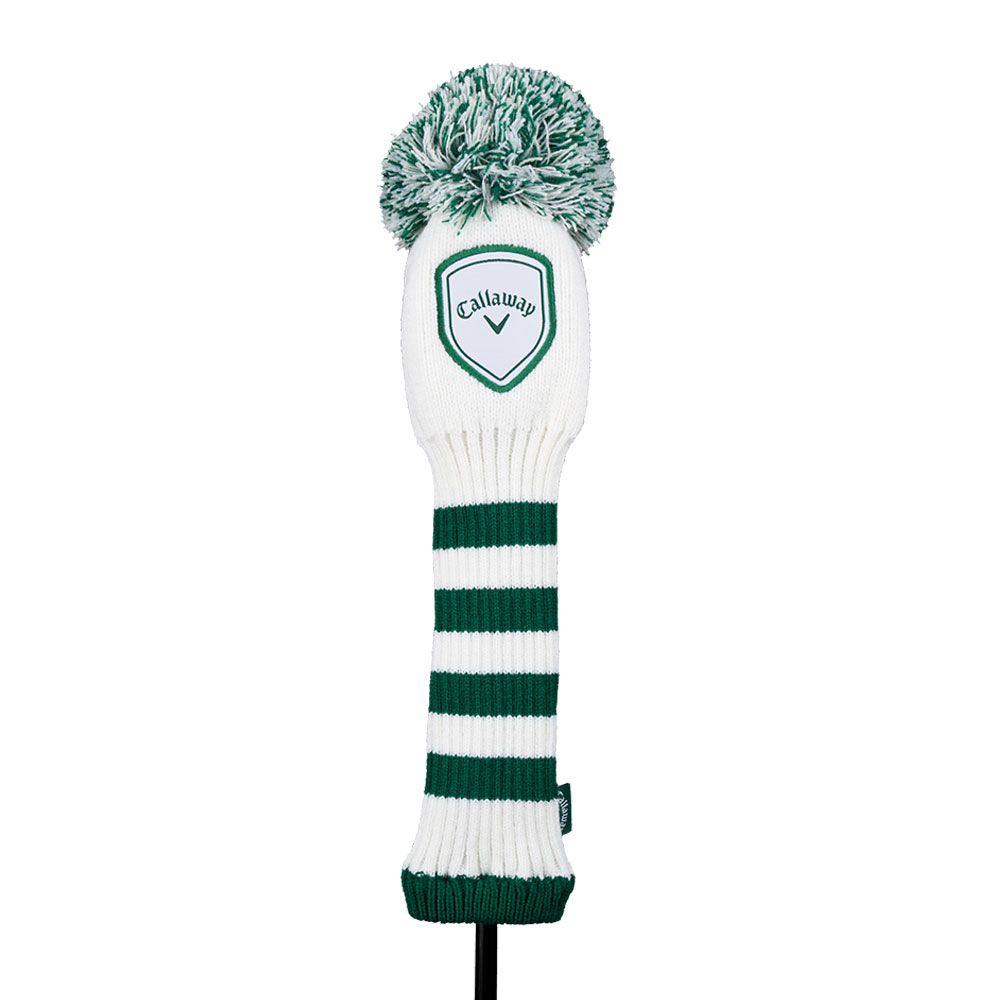 CALLAWAY Callaway White/Green Pom Pom Headcover Driver