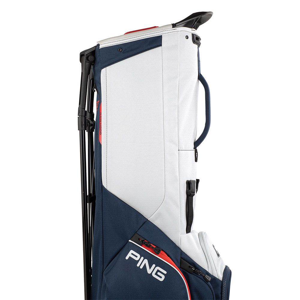 PING Ping Hooferlite 231 Stand Bag Navy Platinum Red