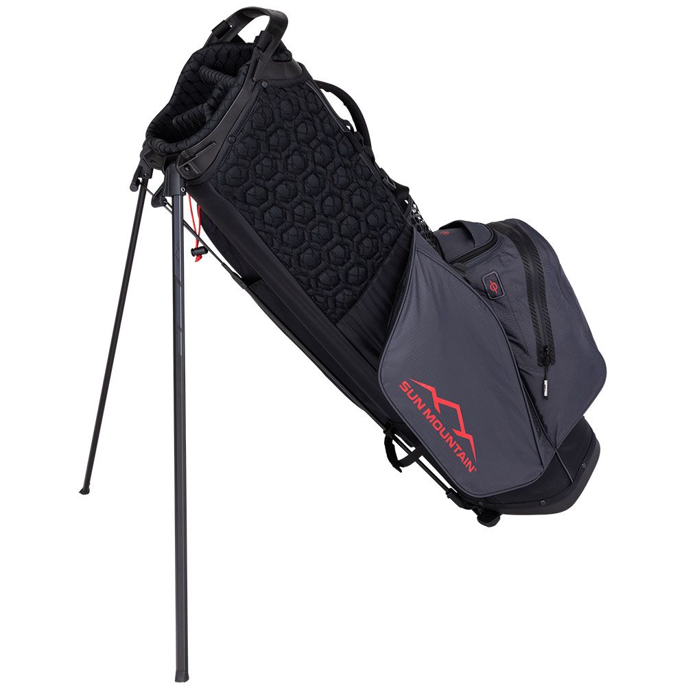 SUN MOUNTAIN Sun Mountain H2NO Lite 4-Way Stand Bag Black Steel Red