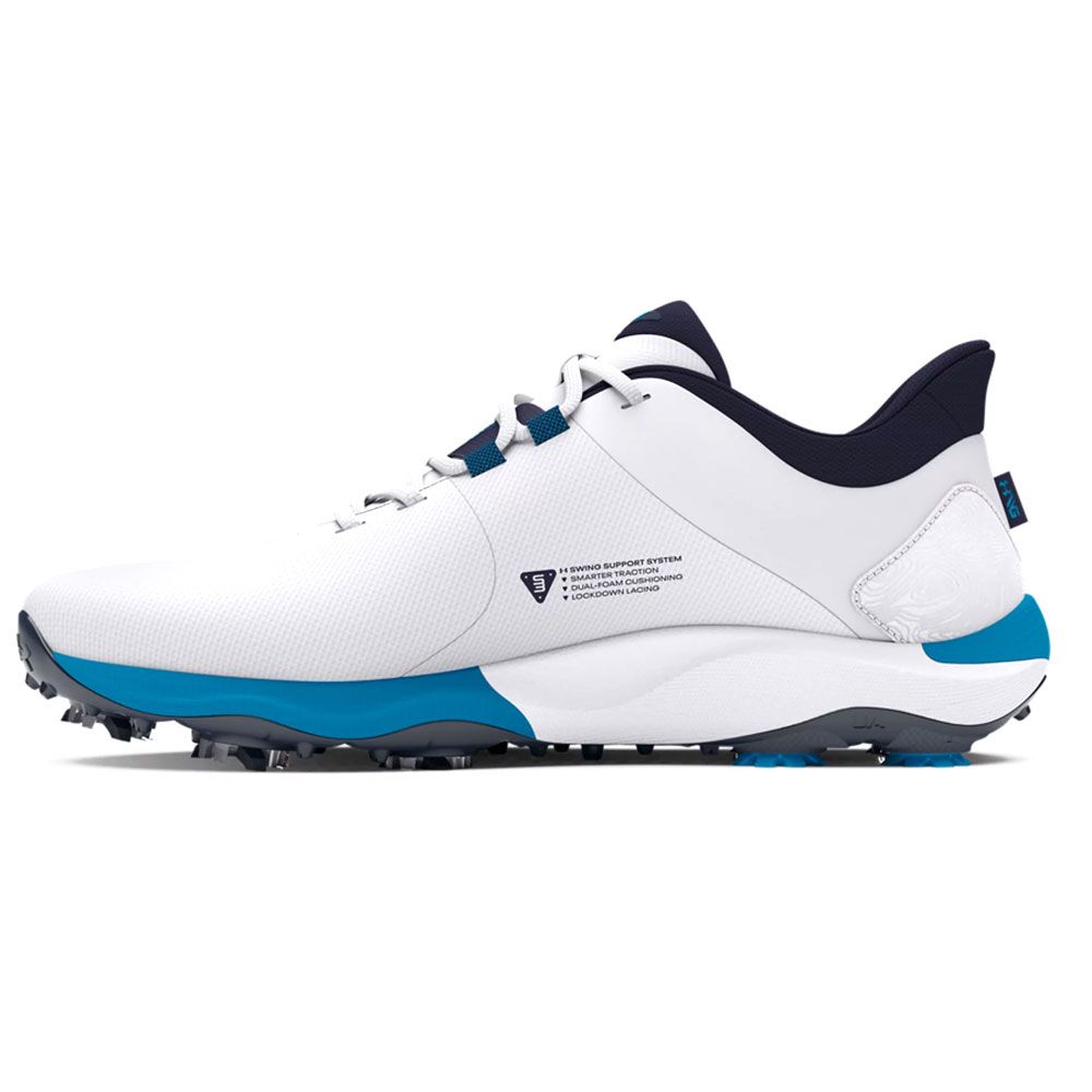 UNDER ARMOUR Under Armour Drive Pro Wide Golf Shoes White Navy