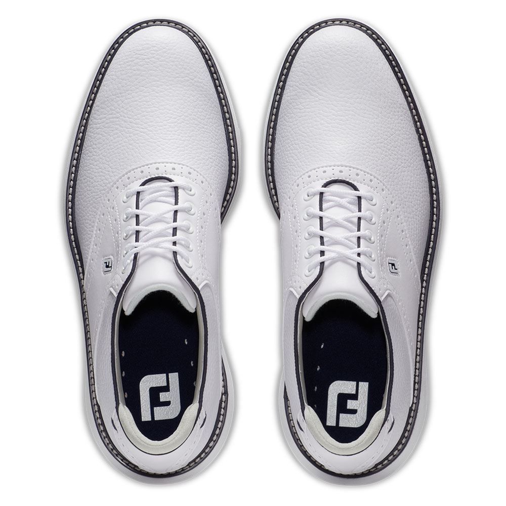 FOOTJOY Footjoy Traditions Spikeless Golf Shoes White 57927