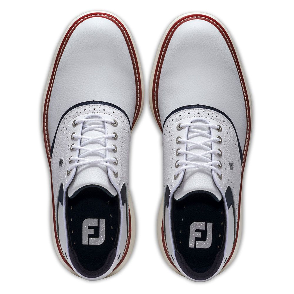 FOOTJOY Footjoy Traditions Limited Edition Golf Shoes White Red 57958