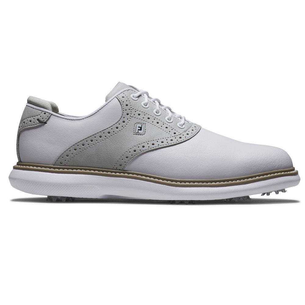 FOOTJOY Footjoy Traditions Golf Shoes White Grey 57957