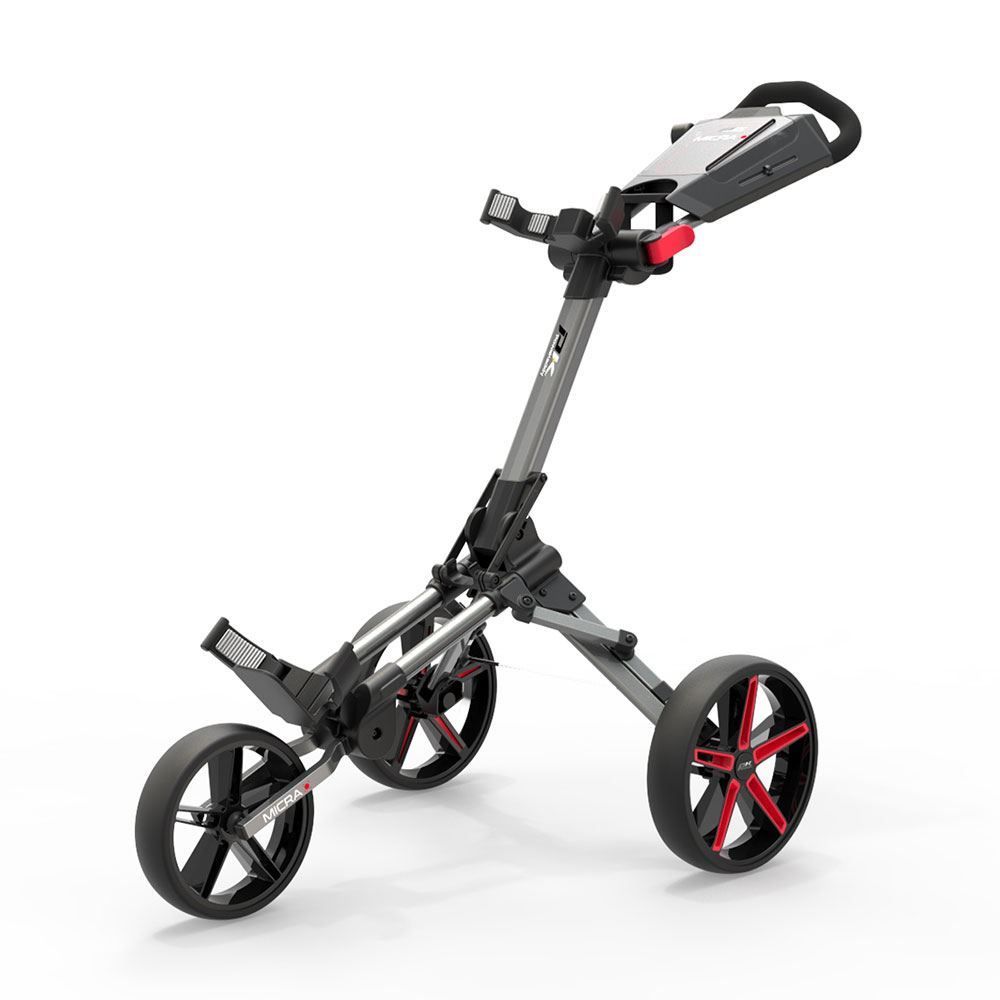 POWAKADDY Powakaddy Micra Push Cart Gunmetal/Red