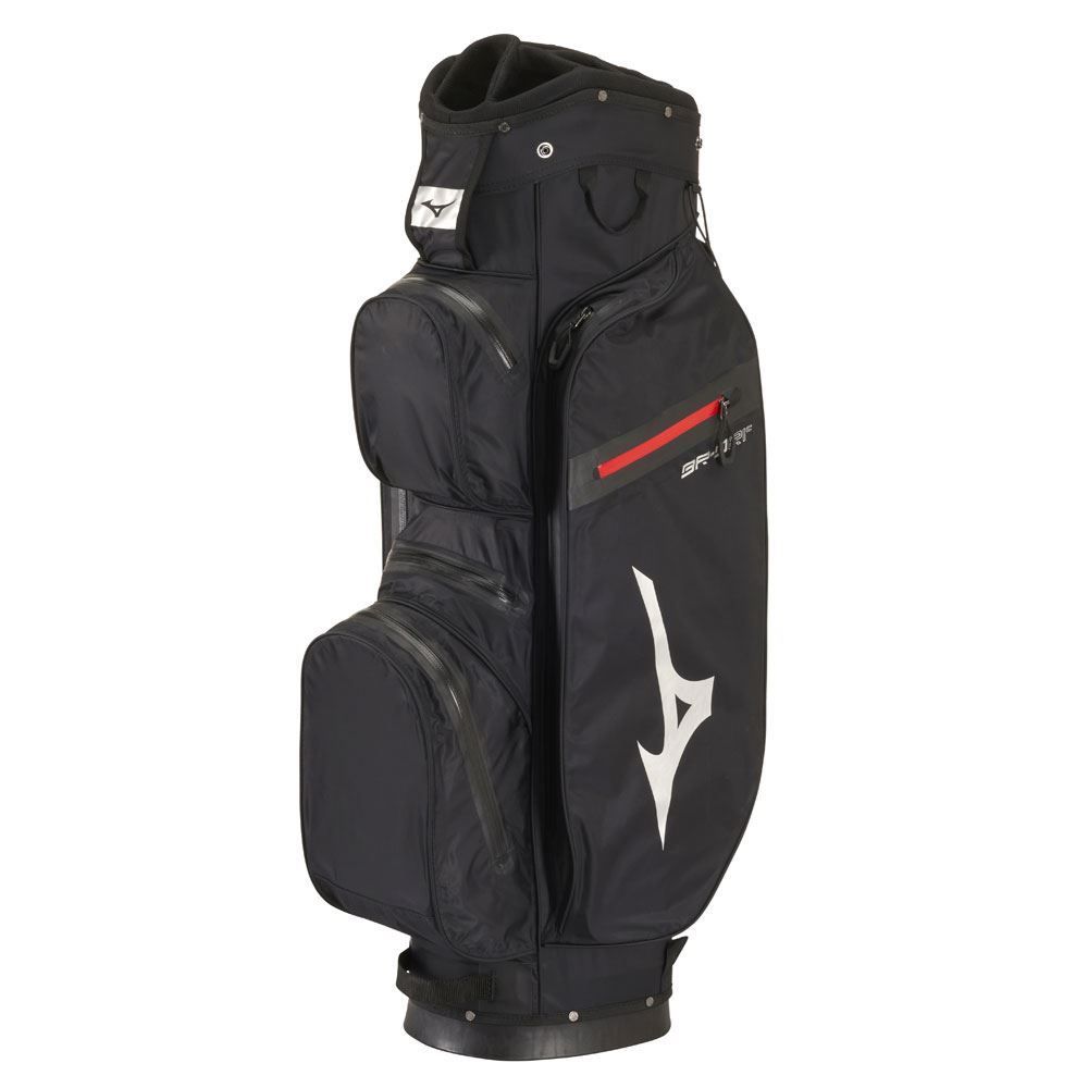 MIZUNO Mizuno BR-D Waterproof Cart Bag Black/Silver